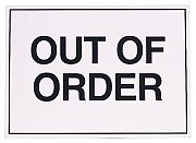 out of order