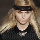 Androgynous male model Andrej Pejic on the runway in Rio de Janeiro, June 4.