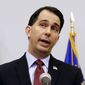 Wisconsin Gov. Scott Walker speaks Sept. 21, 2015, at a news conference in Madison, Wis., where he announced that he is suspending his Republican presidential campaign. (Associated Press) **FILE**