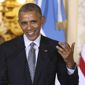 U.S. President Barack Obama shares a light moment during a joint news conference with Argentine President Mauricio Macri, at the Casa Rosada Presidential Palace in Buenos Aires, Argentina, Wednesday, March 23, 2016. Obama is on a two day official visit to Argentina. (David Fernandez/Pool Photo via AP)