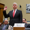 Michigan Gov. Rick Snyder and EPA Administrator Gina McCarthy are sworn in to testify before the House Oversight and Government Reform Committee hearing in Washington on Thursday.