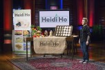 Heidi Lovig, nut-based cheesemaker and founder of Heidi Ho, on Shark Tank, where she secured $125,000 from investor Lori Greiner for 30 percent of the business. (Courtesy of Heidi Ho)