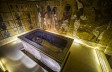 The golden sarcophagus of King Tutankhamun in his burial chamber in the Valley of the Kings, close to Luxor, 310 miles south of Cairo, Egypt, on Nov. 28, 2015. Scans in King Tutankhamun's tomb in Egypt's Valley of the Kings point to a hidden chamber, possibly heralding the discovery of Queen Nefertiti's resting place. (Khaled Desouki/AFP/Getty Images)