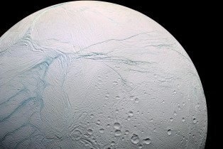 Enceladus, with its warm internal ocean, is thought to be potentially habitable. (Marc Van Norden/Flickr, CC BY-SA)