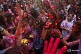 'Revelers take part in the annual Holi Rangotsav Festival organized by Vishwa Hindu Parishad Association at a university in Bangkok. REUTERS/Athit Perawongmetha

More Editor's Choice photos from around the world: http://reut.rs/1PBa7Bp'