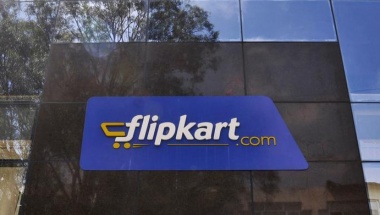 The logo of Flipkart is seen on a building in Bengaluru, India, April 22, 2015. REUTERS/Abhishek N. Chinnappa/Files