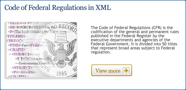 2010 Code of Federal Regulations in XML