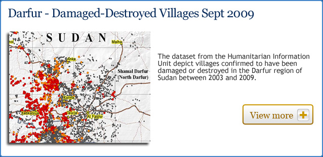 Darfur - Damaged-Destroyed Villages Sept 2009