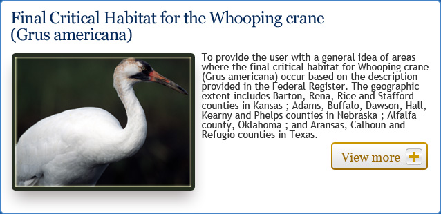 Final Critical habitat for the Whooping crane
