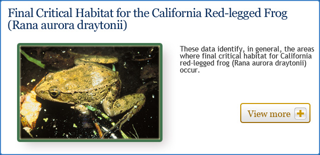 Final Critical habitat for the California Red-legged Frog