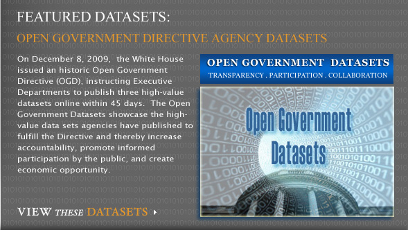 Open Government Directive Agency Datasets