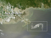 satellite image of gulf oil spill
