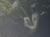 Modis image of Gulf oil slick