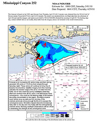 100501-O-0000X-003 Oil Spill predicted trajectory by Deepwater Horizon Response