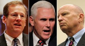 From left: Jack Kingston, Mike Pence and Kevin Brady are pictured in this composite. | AP Photos