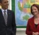 Obama and Australian PM make school visit
