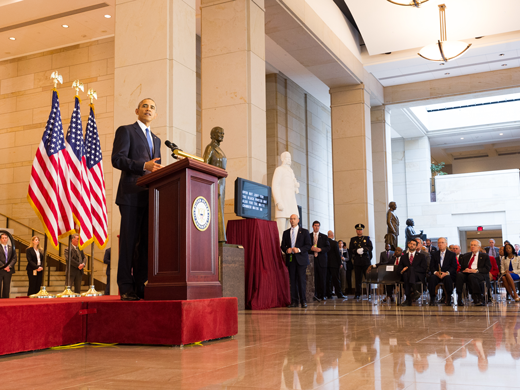 President Obama who said We betray the efforts of the past if we fail to push back against bigotry in all of its forms, but we betray our most noble past as well if we deny movement or progress.