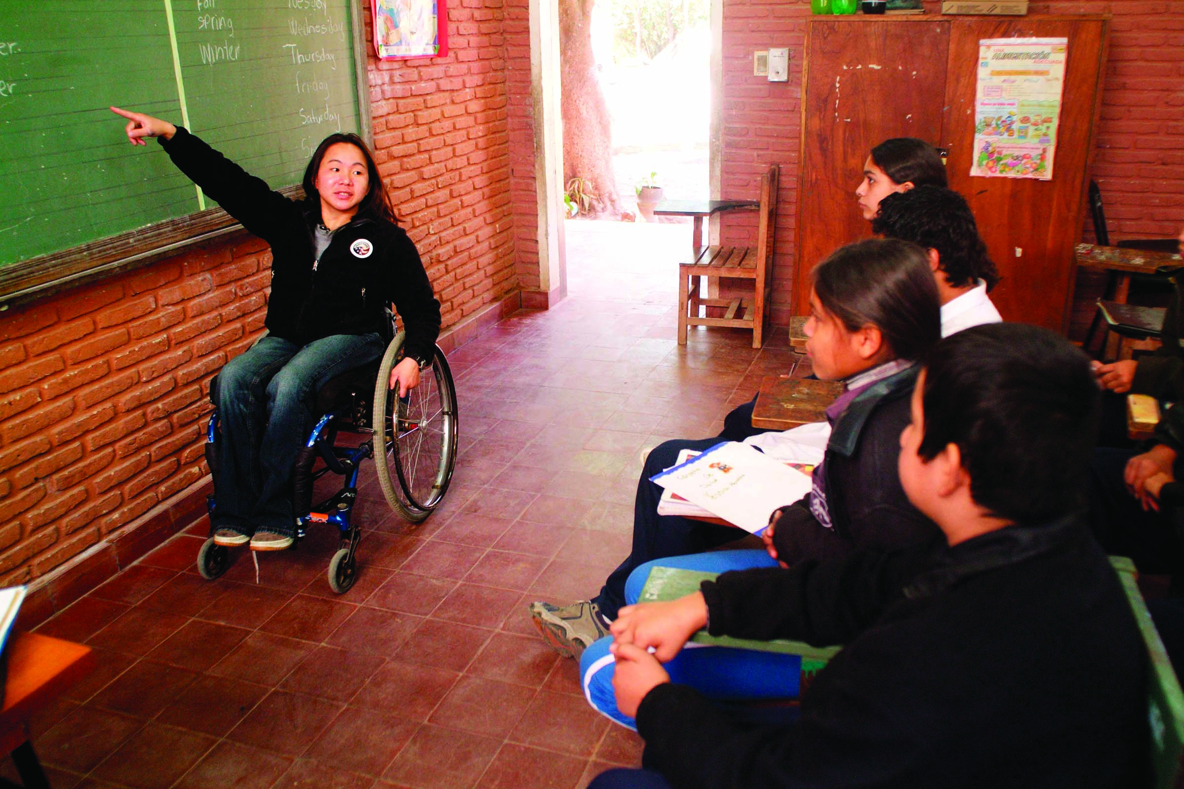 Source: Peace Corps, A Peace Corps Volunteer teaches English in Paraguay.