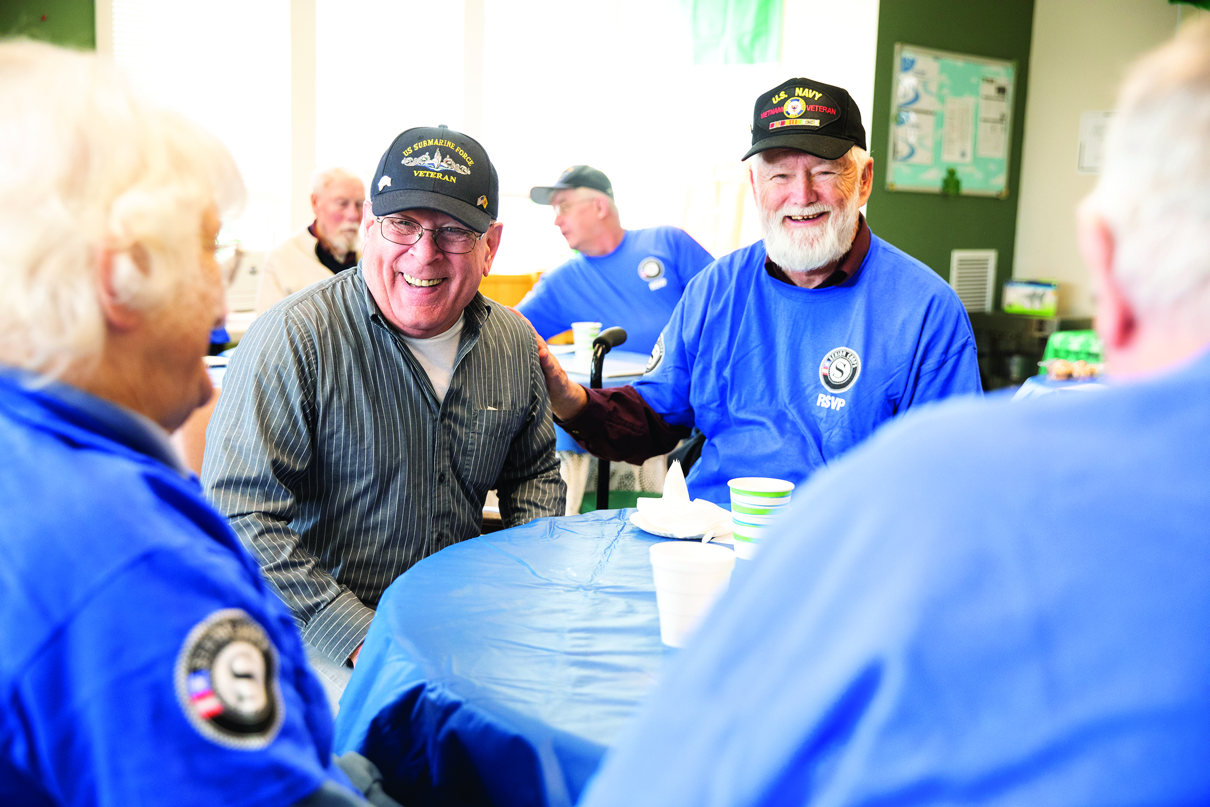 Source: CNCS, Senior Corps volunteers and military veterans engage in Mystic, Connecticut.