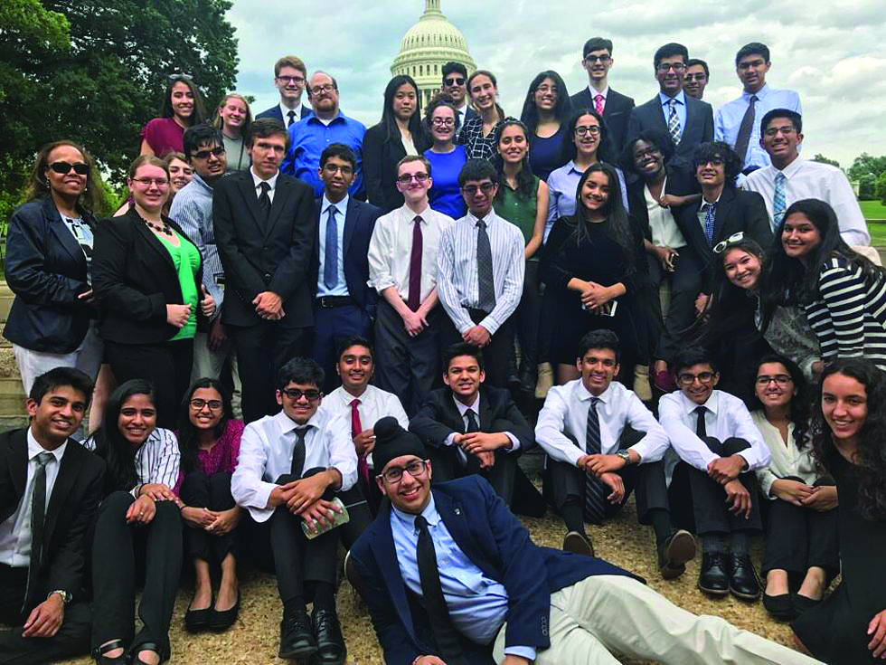 AP Government students from Hightstown High School in New Jersey