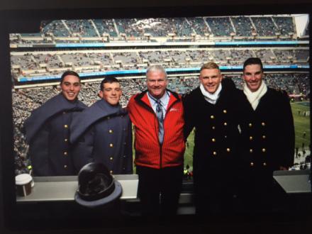 Commissioner Kilgannon at the Army-Navy football game.JPG