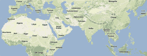 africa asia map