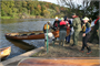 Wilderness Inquiry Staff & USACE Park Rangers launch canoes into the Potomac River for an upcoming DC Middle School class trip on the Potomac River.