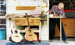 Karalee resident Reg Cooke makes his Rown instruments, including guitars and violas. 
