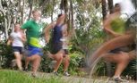 Gladstone Road Runners at the Duck Ponds footpath on Glenlyon Rd, Gladstone.