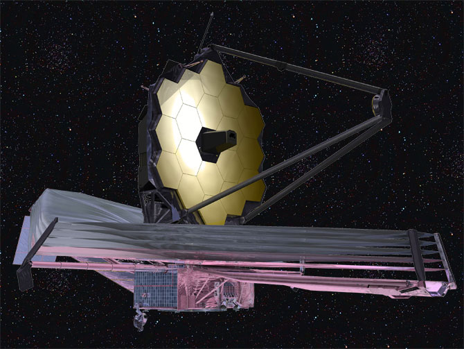 September 2009 artist conception of the James Webb Space Telescope.