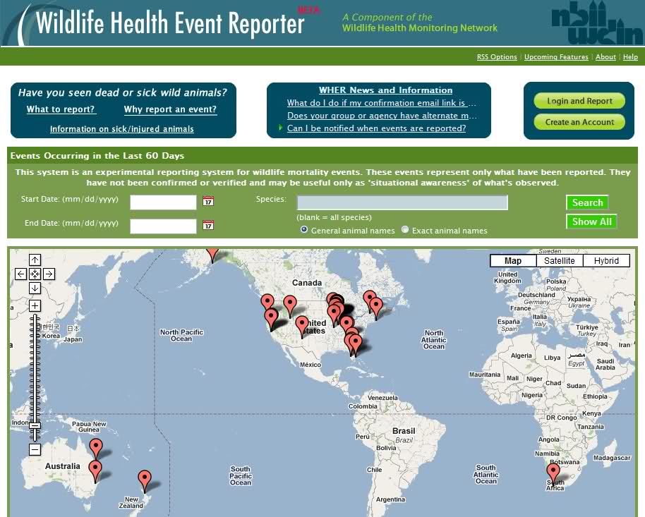 Wildlife Health Event Reporter