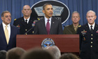 Barack Obama at the Pentagon