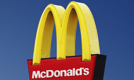 A McDonald's sign