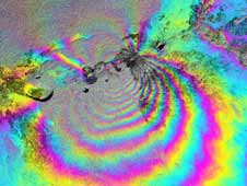 Color-enhanced UAVSAR interferogram images of Hawaii's Kilauea volcano