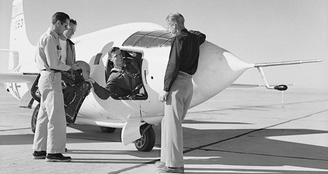 test pilot John Griffith in X-1