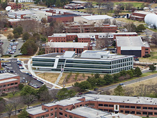 aerial photo of NASA Langley Research Center
