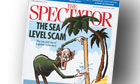 The Spectator front cover with the headline The Sea Level Scam
