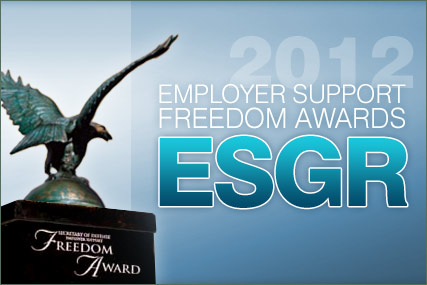 2012 Secretary of Defense Employer Support Freedom Award