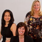 The founders of startup accelerator Women Innovate Mobile (clockwise from top right: Deborah Jackson, Kelly Hoey and Veronika Sonsev) aim to boost the profile of tech companies founded by women. 