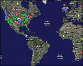 Global Wildlife Disease News Map