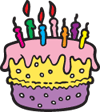 Free Happy Birthday Cake Clip art Picture