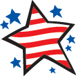 Free Patriotic Star Clipart Image