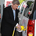 Agriculture Secretary at E85 Fuel Pump in Nashville, TN.