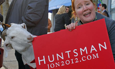 Goat bites Huntsman