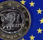 One euro coin/eurozone crisis