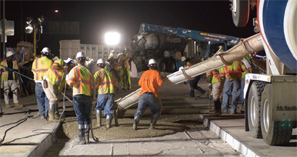 Major repairs to the “Boat Section” in the high profile Fix I-5 project in Sacramento were completed in just 35 days of around-the-clock construction.