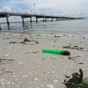 A lighter in the sand just west of the pier in Gulfport.