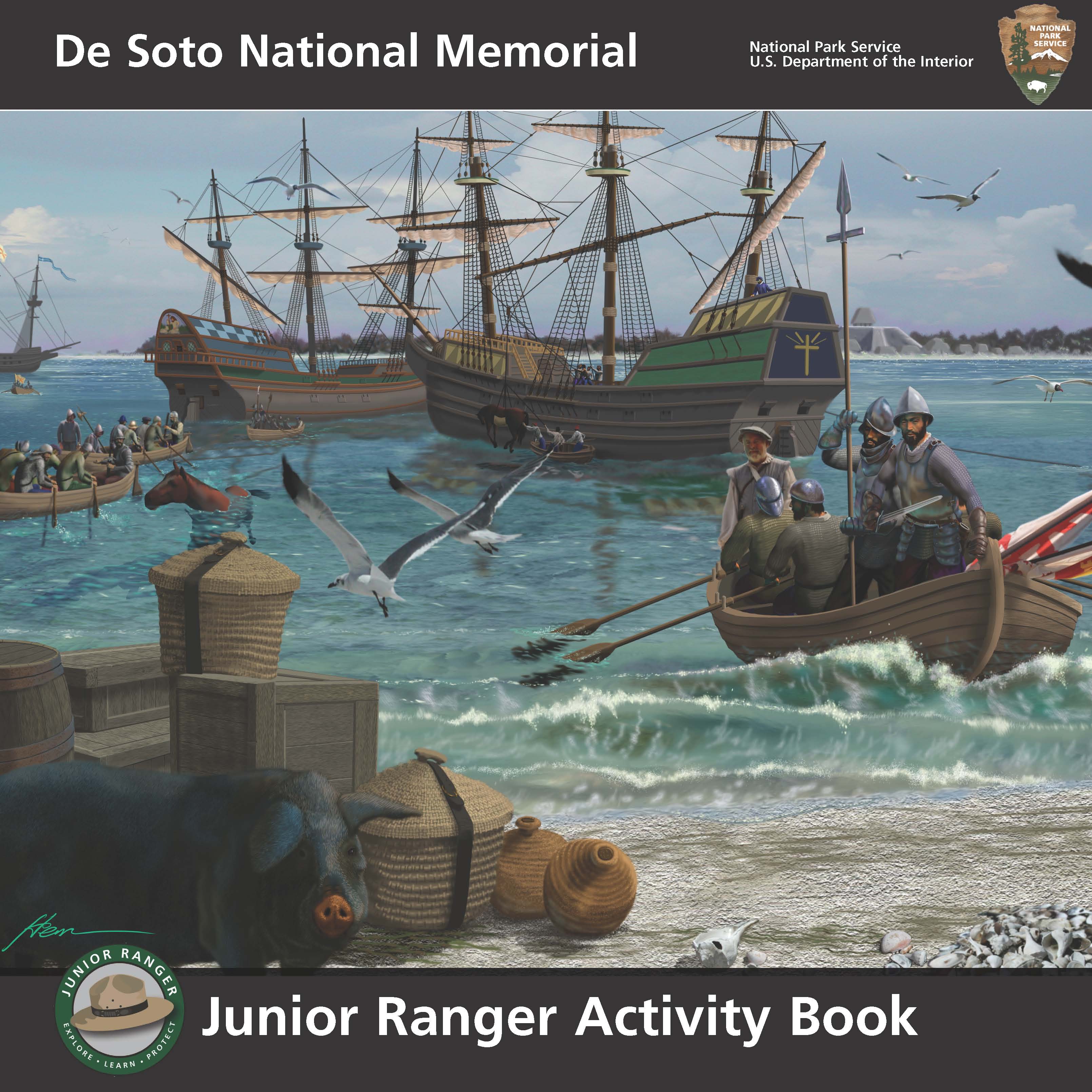 De Soto National Mmeorial New Junior Ranger Book!