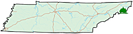 Roan Mountain location map