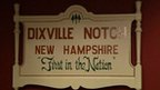 Dixville Notch sign